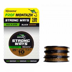 Поводочный материал Проф Монтаж Black Brown 25 LB 11,4 кг. (10м)