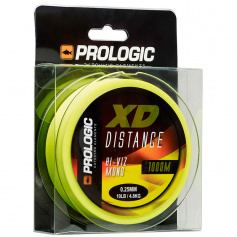 Леска Prologic XD Distance Mono 1000m 0.25mm 4.80kg 10Lb Hi-Viz Yellow