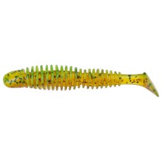 Силикон Reins Bubbring Shad 3" B61 Chart Pepper/Motoroil Red Gold
