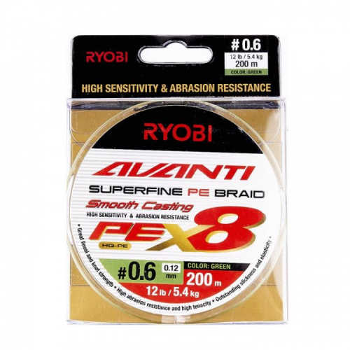 Шнур Ryobi Avanti X8 GR 200m #0.6