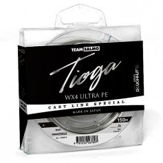 Шнур Team Salmo TIOGA SILVER GREY WX4 Ultra PE 0,242мм(#2)
