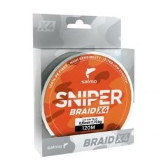 Шнур Salmo SNIPER BRAID X4 ARMY GREEN 120м 0,148мм