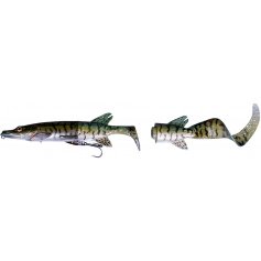 Воблер Savage Gear 3D Hybrid Pike 250мм 130g 07-Green Silver Pike