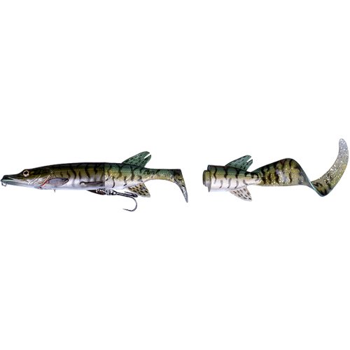 Воблер Savage Gear 3D Hybrid Pike 170SS 170mm 45g #07 Green Silver Pike