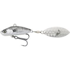 Тейл-спиннер Savage Gear 3D Sticklebait Tailspin 80mm 18g Black Silver