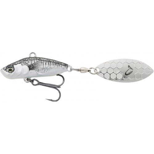 Тейл-спиннер Savage Gear 3D Sticklebait Tailspin 80mm 18g Black Silver