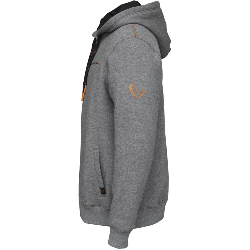 Реглан Savage Gear Classic Zip Hoodie M Grey melange