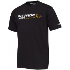 Футболка Savage Gear Signature Logo T-Shirt S Black ink