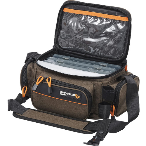 Сумка Savage Gear System Box Bag S 5.5L + 3 коробки и 5 зип-пакетов Сумка Savage Gear System Box Bag S 5.5L + 3 коробки и 5 зип-пакетов