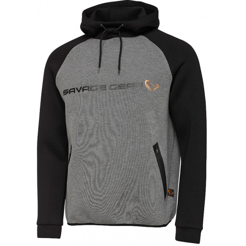 Реглан Savage Gear Tec-Foam Hoodie S Dark grey melange