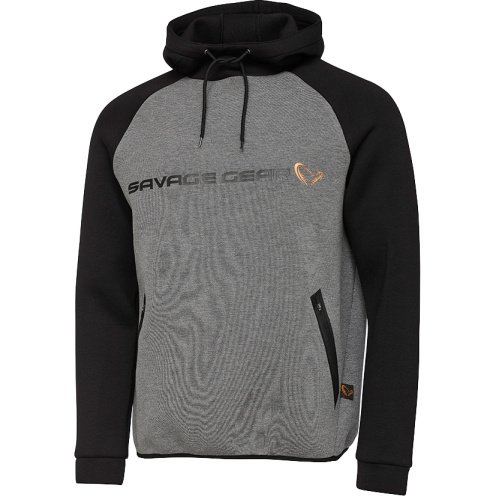 Реглан Savage Gear Tec-Foam Hoodie M Dark grey melange