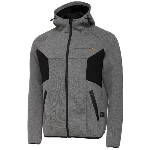 Реглан Savage Gear Tec-Foam Zip Hoodie XXL Dark grey melange
