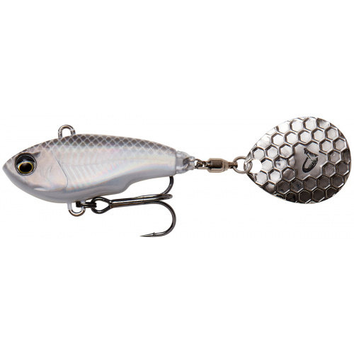 Тейл-спиннер Savage Gear Fat Tail Spin 65mm 16.0g White Silver