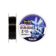 Поводковый материал Sunline TAPERED CHIKARA-ITO 75м (5x15m) 2-12/0.235мм-0,57мм