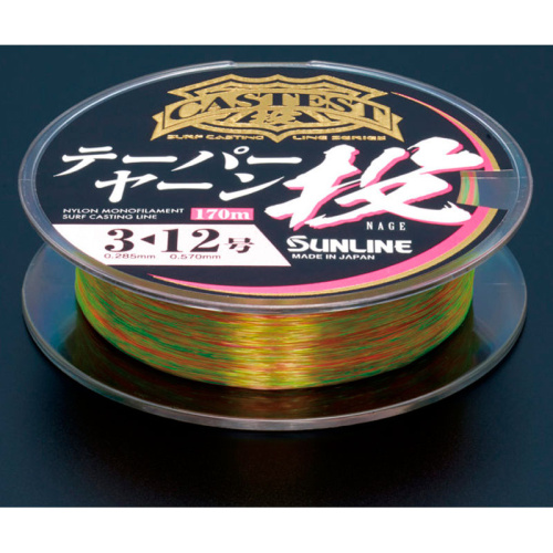 Леска Sunline Castest Tapered 170m конусная 0.285-0.570mm 6.0kg