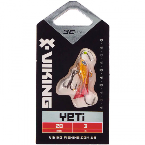 Балансир Viking Fishing Yeti Ice Jig 20mm 3.0g #8 Candle Flame