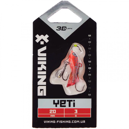 Балансир Viking Fishing Yeti Ice Jig 20mm 3.0g #7 Coral Trout