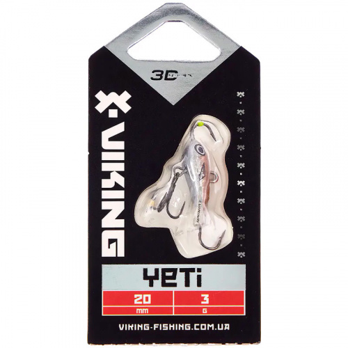 Балансир Viking Fishing Yeti Ice Jig 20mm 3.0g #12 Smoke Anchovy