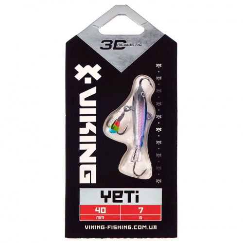 Балансир Viking Fishing Yeti Ice Jig 40mm 7.0g #1 Blue Glam