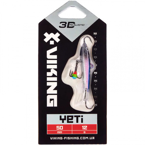 Балансир Viking Fishing Yeti Ice Jig 60mm 16.0g #1 Blue Glam