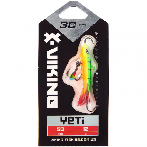 Балансир Viking Fishing Yeti Ice Jig 60mm 16.0g #4 Fire Perch