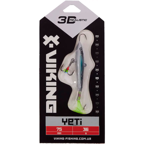 Балансир Viking Fishing Yeti Ice Jig 75mm 36.0g #14 Dark Mackerel