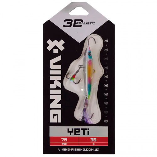 Балансир Viking Fishing Yeti Ice Jig 75mm 36.0g #16 European Values