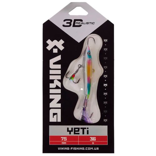 Балансир Viking Fishing Yeti Ice Jig 90mm 46.0g #16 European Values Балансир Viking Fishing Yeti Ice Jig 90mm 46.0g #16 European Values