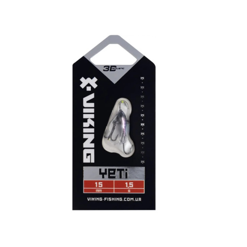 Балансир Viking Fishing Yeti Ice Jig 15mm 1.5g #01 Blue Glam