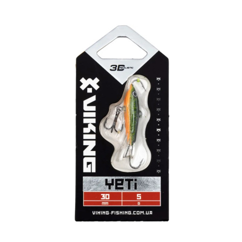 Балансир Viking Fishing Yeti Ice Jig 30mm 5.0g #18 Golden Green