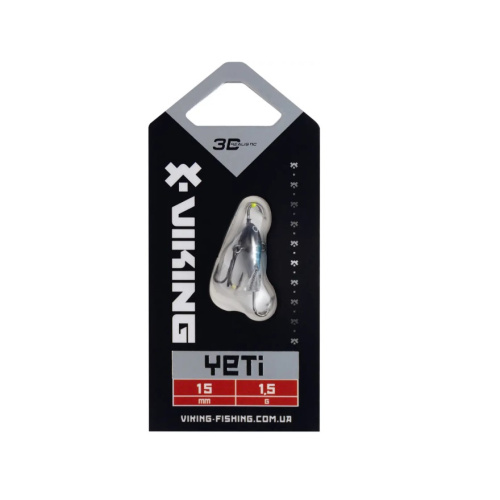 Балансир Viking Fishing Yeti Ice Jig 15mm 1.5g #03 Green Glam