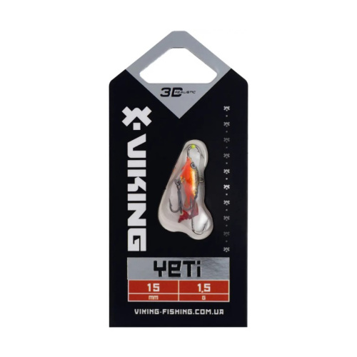 Балансир Viking Fishing Yeti Ice Jig 15mm 1.5g #10 Golden Dark