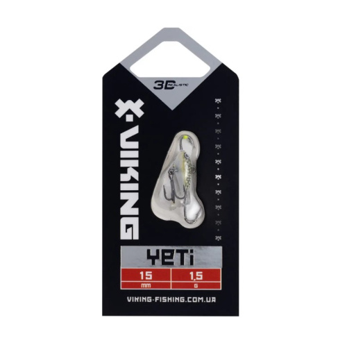 Балансир Viking Fishing Yeti Ice Jig 15mm 1.5g #13 Just Pike