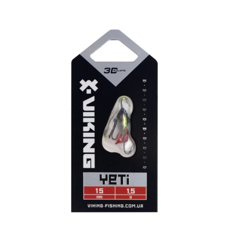Балансир Viking Fishing Yeti Ice Jig 15mm 1.5g #02 Green Glam