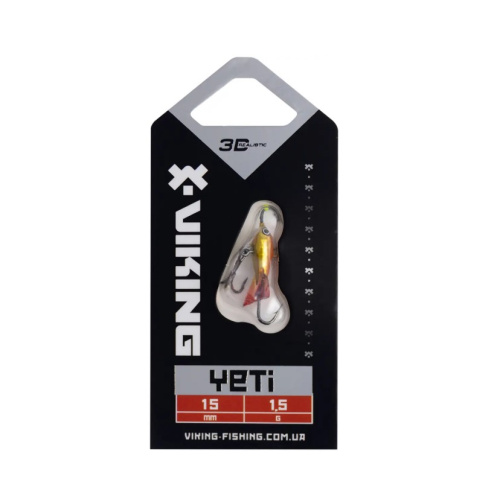 Балансир Viking Fishing Yeti Ice Jig 15mm 1.5g #08 Candle Flame