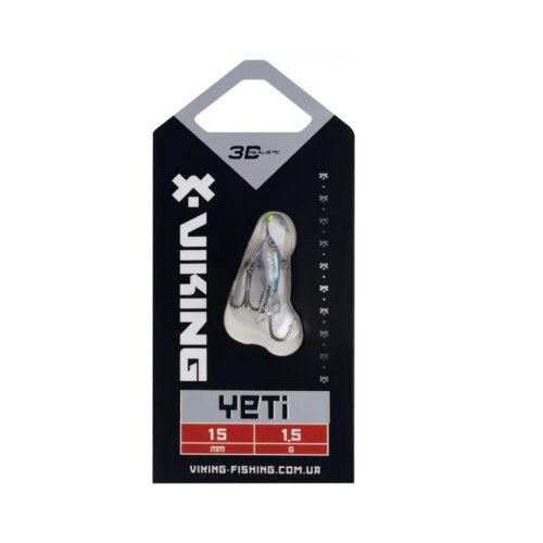 Балансир Viking Fishing Yeti Ice Jig 15mm 1.5g #11 Anchovy