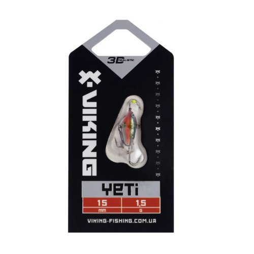 Балансир Viking Fishing Yeti Ice Jig 15mm 1.5g #17 Brown Perch