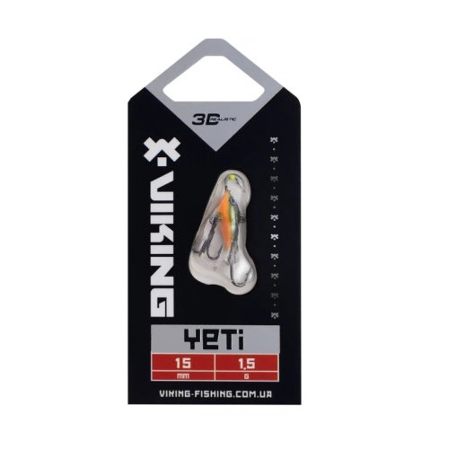 Балансир Viking Fishing Yeti Ice Jig 20mm 3.0g #18 Golden Green Балансир Viking Fishing Yeti Ice Jig 20mm 3.0g #18 Golden Green