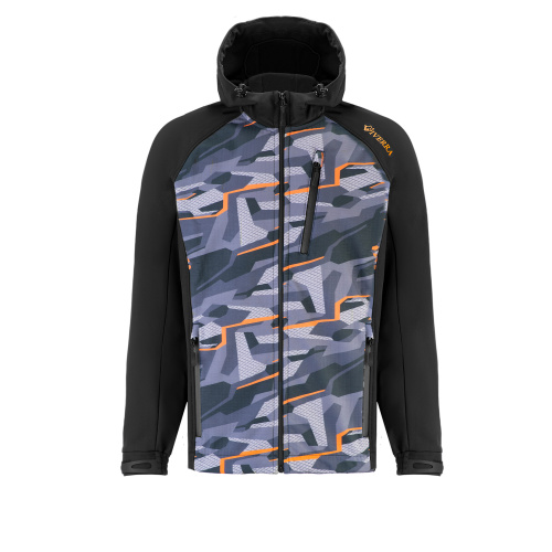 Куртка Viverra Softshell Infinity Hoody Black Camo Orange M