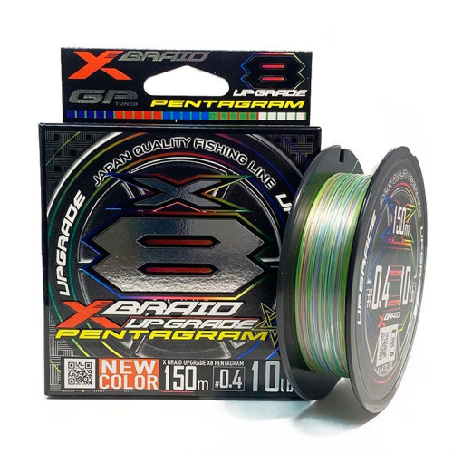 Шнур YGK X-Braid Upgrade Pentagram X8 150m #0.6 14lb / 6.35kg