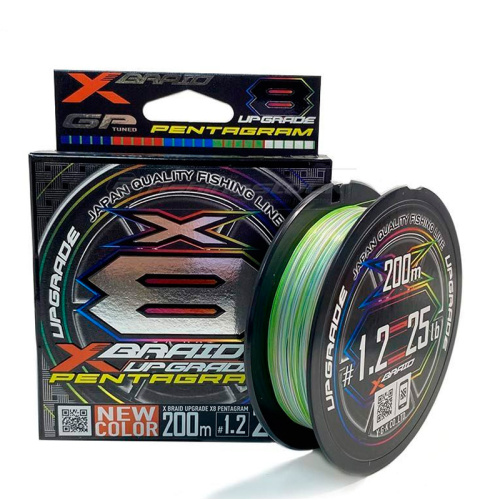 Шнур YGK X-Braid Upgrade Pentagram X8 200m #1.5 30lb / 13.61kg