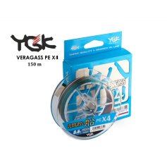 Шнур плетеный YGK Veragass PE x4 150m #0.8 14lb / 6.35kg