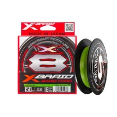 Шнур YGK X-Braid Braid Cord X8 150m #1.5/0.205mm 30lb/13.5kg