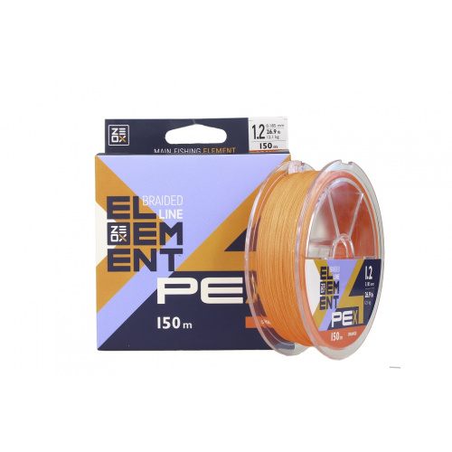 Шнур ZEOX Element PE X4 150м OR # 3.5