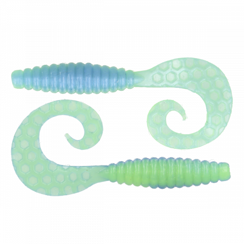 Силикон Zeox Сomma Grub 3.4" 205 Ice Acid Green