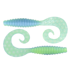 Силикон Zeox Сomma Grub 3.4" 205 Ice Acid Green