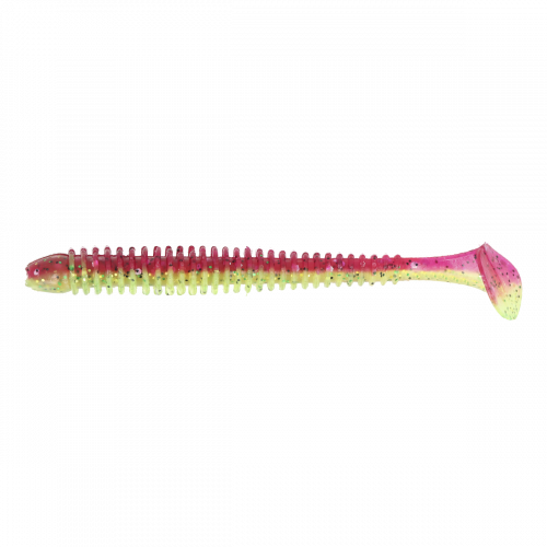 Силикон Zeox Trigger Shad Tail 2.2" 203 Ultra violete Acid Green