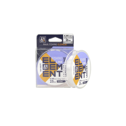 Леска Zeox Element Leader 25м CL 0.128мм