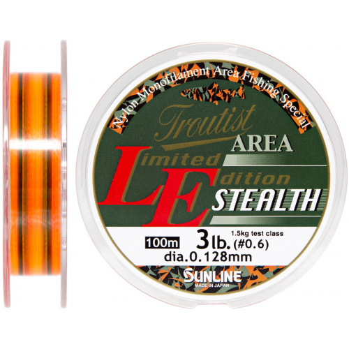 Леска Sunline Troutist Area LE Stealth 100m #0.5/0.117mm 1,25кг
