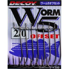Крючок Decoy Worm5 Offset 04, 9 шт/уп
